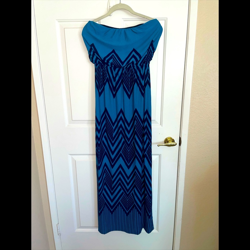 Strapless maxi dress